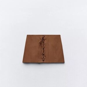 Zara Brown Mini Skirt